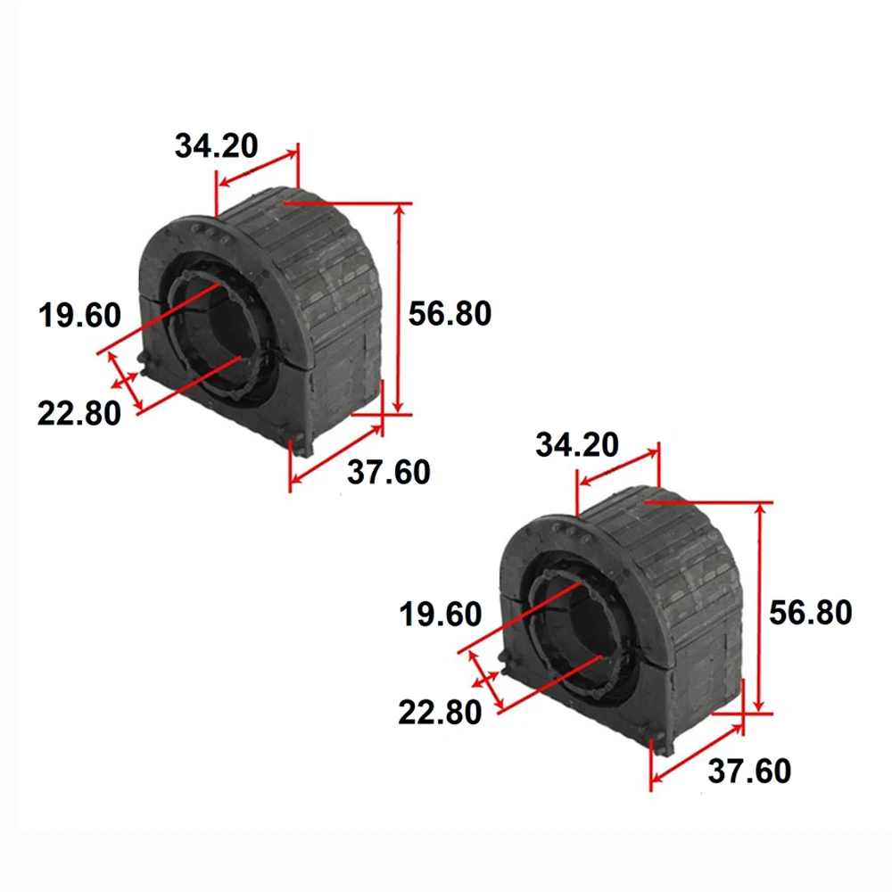 4pcs Stabilizer Bar Bushing Front Right Left 97034379305 97034379205 1203890 For Porsche Panamera 970 2010-2016 3.0L 3.6L 4.8L