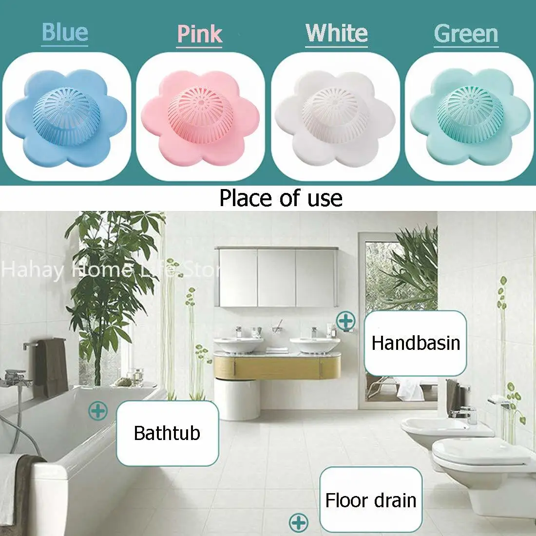 New Hair Catcher with Suction Hair Stopper Shower Drain Covers Practical Tools Suit for Bathroom Bathtub and Kitchen view 5