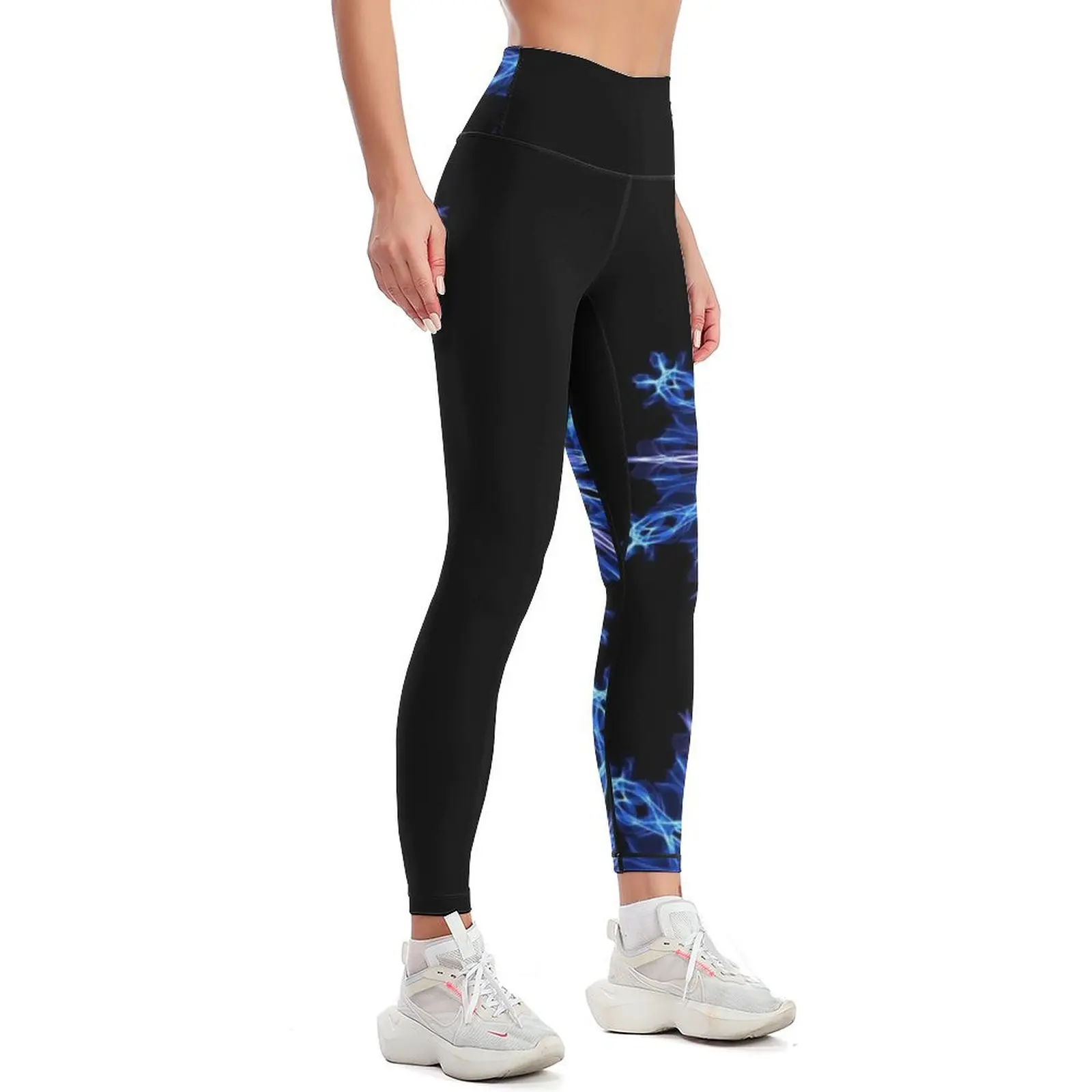 Ice Blue Snowflake - Energy Mandala Leggings gym womans jogging pants Womens Leggings