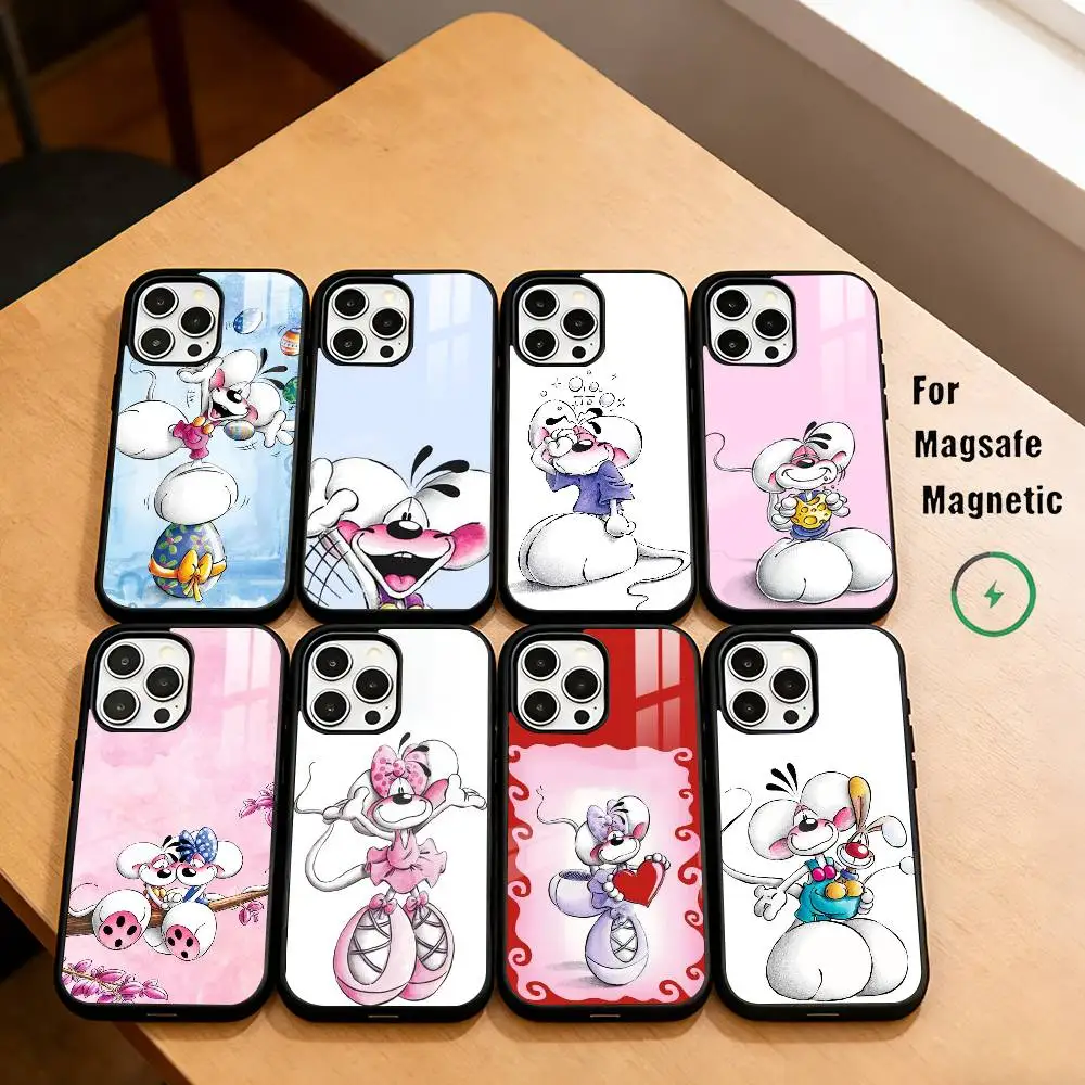 Cute Cartoon D-Didd Phone Case For iPhone17,16,15,14,13,12,11 Plus,Pro Magnetic with Magsafe Wireless Charging