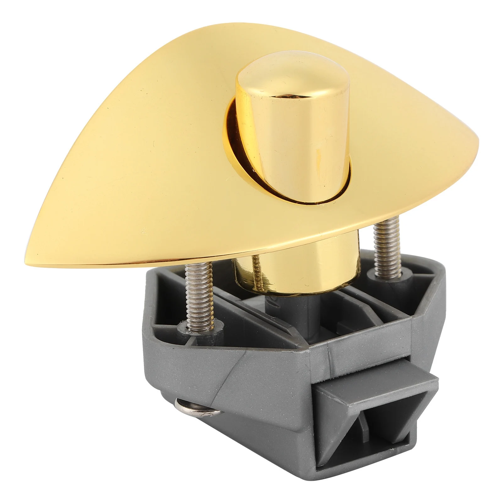 

Drawer Button Lock Gold for 12-25mm Wooden Cabinet Door Marine Boat RV Zinc Alloy+Plastic with 10pcs Accessory 19mm Opening