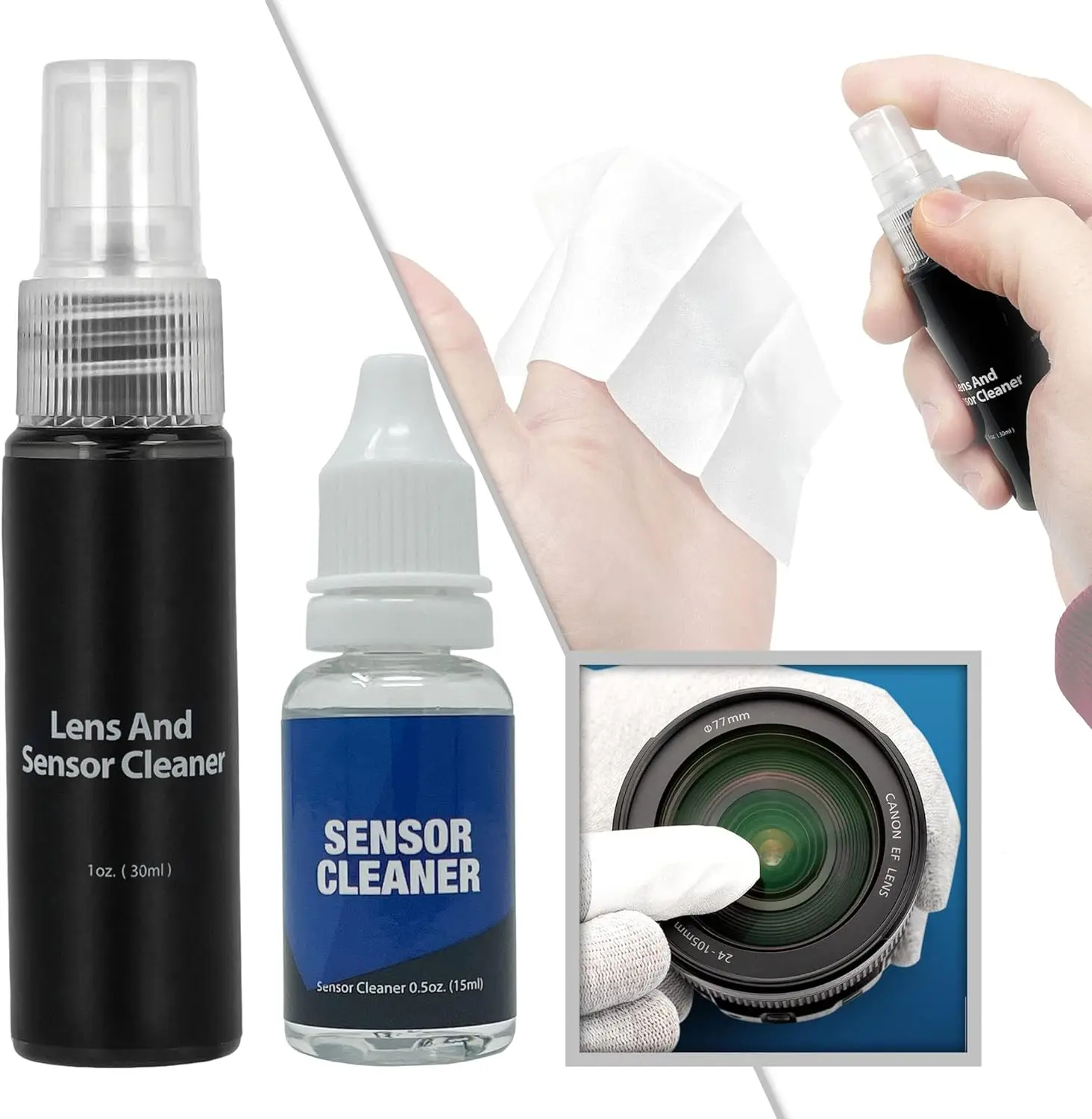 VSGO 20 in 1 Lens Kit di pulizia & Sensor Cleaner Set DKL-20 per DSLR fotocamera digitale Sony / Fujifilm / Nikon / Canon SLR