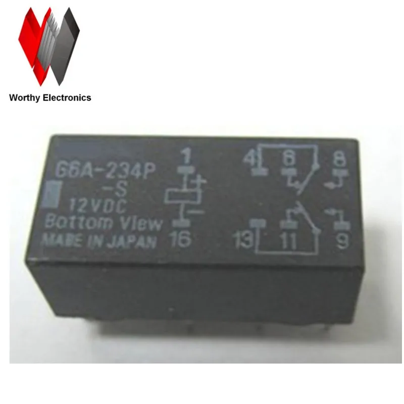 

Free shiping wholesale 10pcs/lot relay G6A-234P-S-12VDC