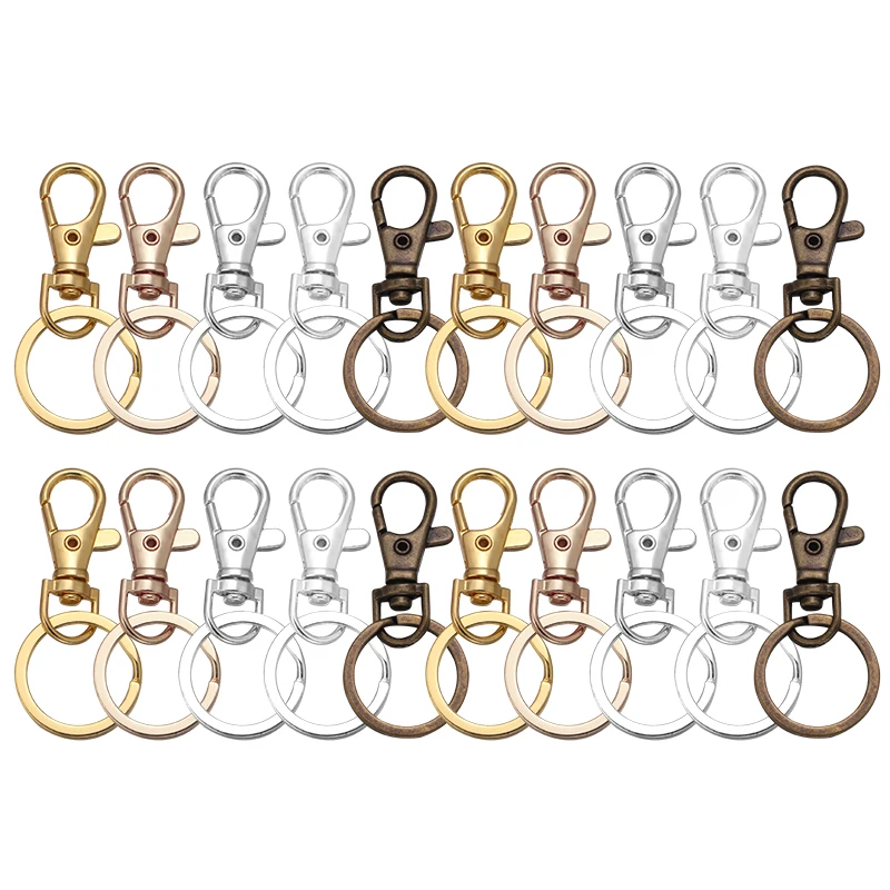 10 sets Alloy keychain Antique Bronze/Gold/KC Gold/Rhodium/Silver Mobile Phone Camera Bag Chain DIY Jewelry Making Pendant