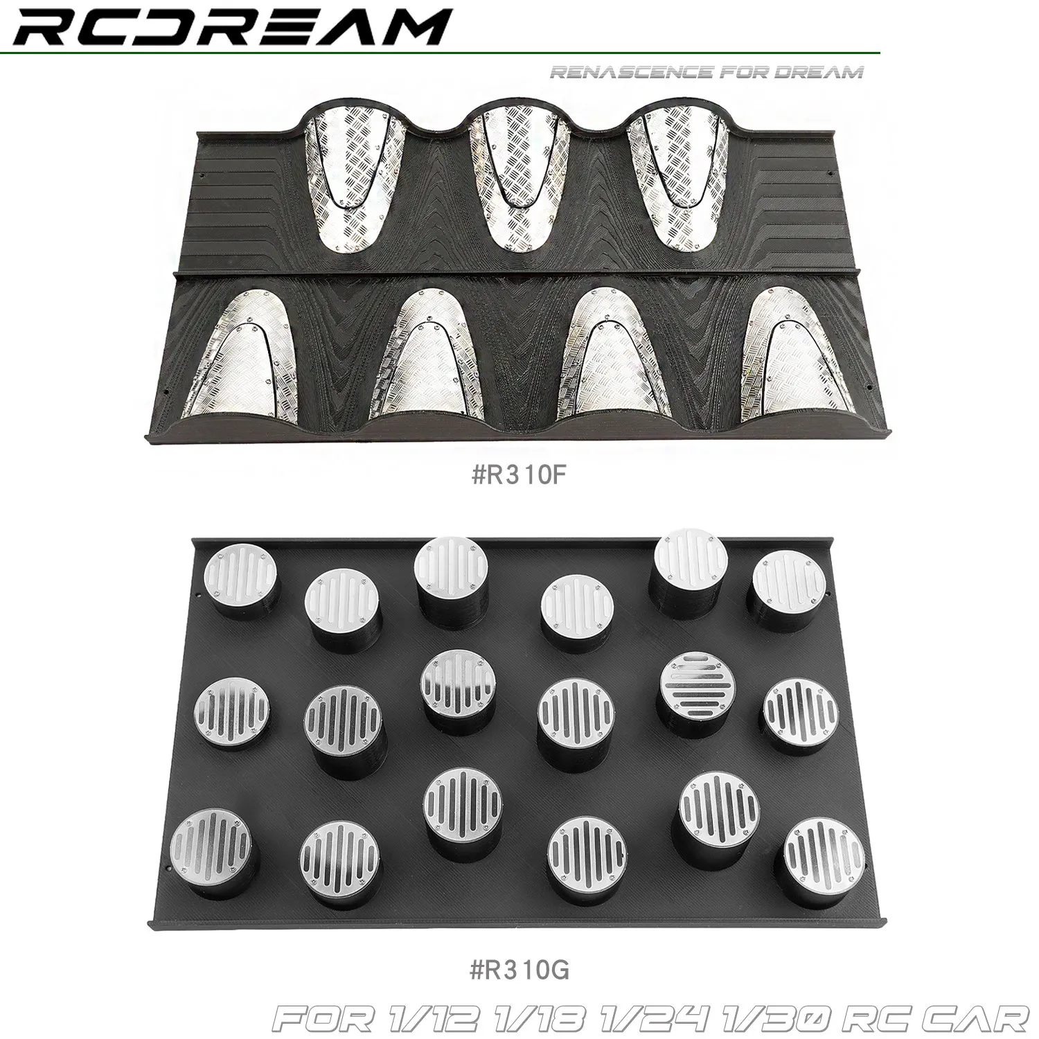 RCDream Obstacle Track #G for 1/12 1/18 1/24 1/30 RC crawler FCX24M