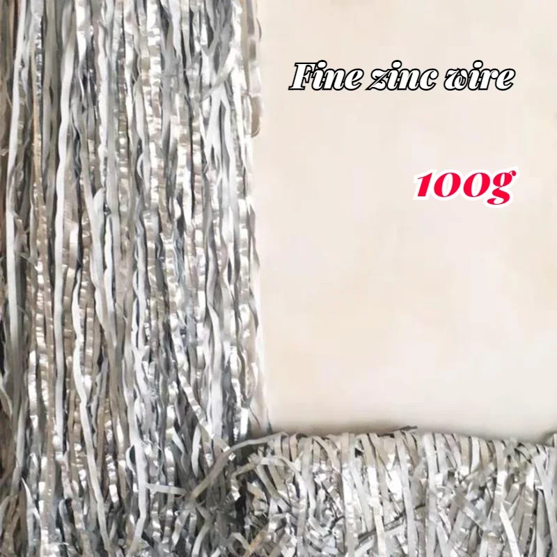 100g 500g Zinc Wire Gold Extraction Gold Absorption Waste Water Waste Extraction Replacement of Gold and Silver
