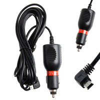 3.5m Mini USB Car Power Charger DC 5V 2A Adapter Cable Cord for GPS Car Camera Recorder Input DC 12-24V Car Recorder Charger