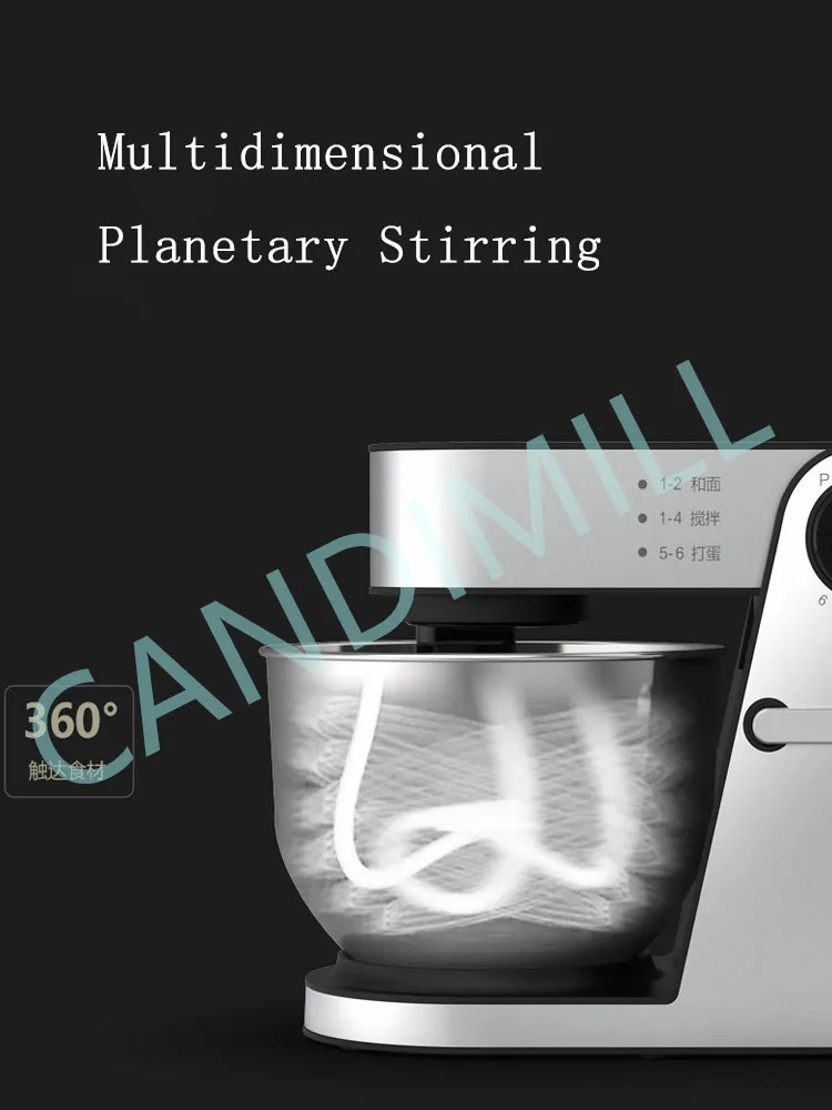 المنزلية الصغيرة الشيف آلة ثلاثية الأبعاد 5L سطح المكتب الكهربائية دلك العجين خافق البيض لتحريك الحليب الطازج وكريم الخفق