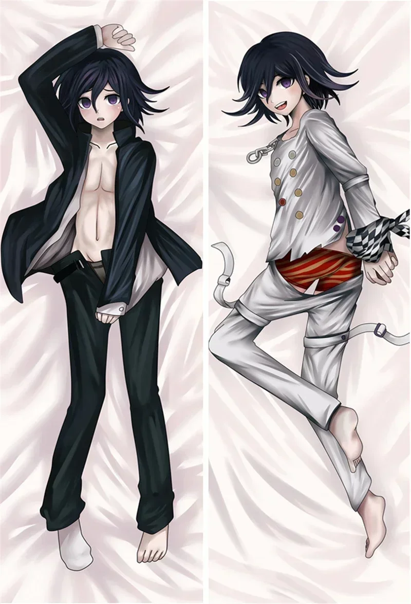 Game Danganronpa Kokichi Oma Cosplay Dakimakura Pillow Case Hugging Body