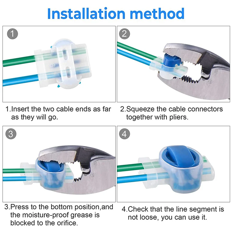 

Свежий кабельный разъем, 40-компонентные кабельные разъемы для роботизированной газонокосилки, автоматические водонепроницаемые кабельные зажимы, соединительные зажимы