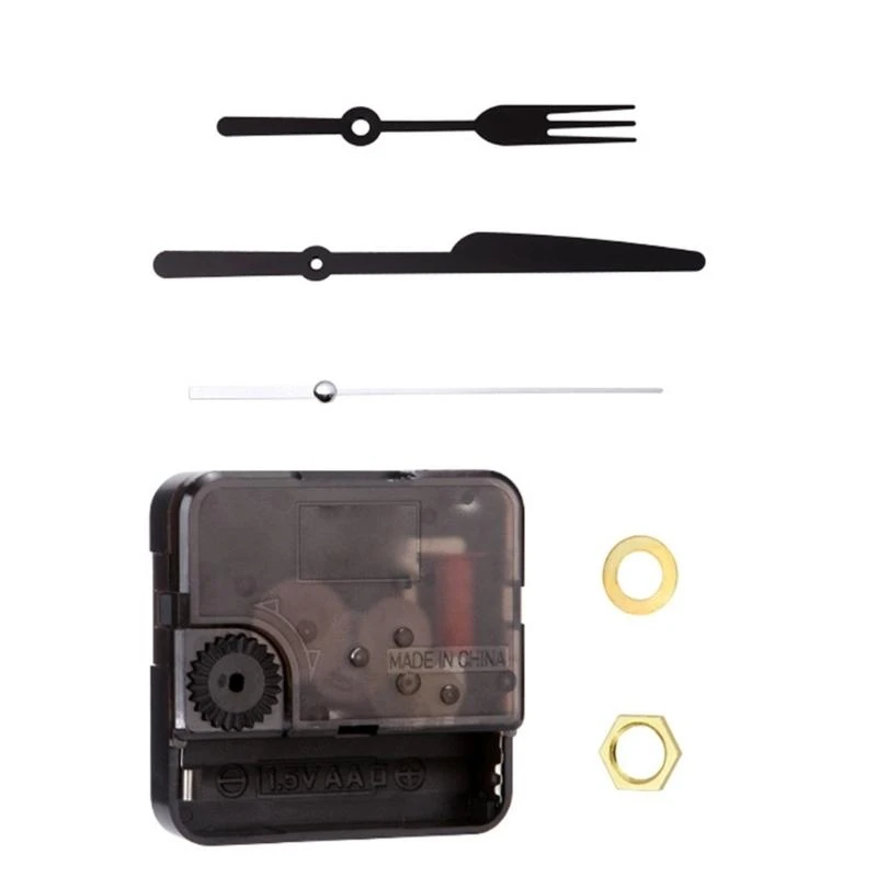 Quartzs Clock Mechanism with Music Note Fork Hands for Wall Clock Repair Parts