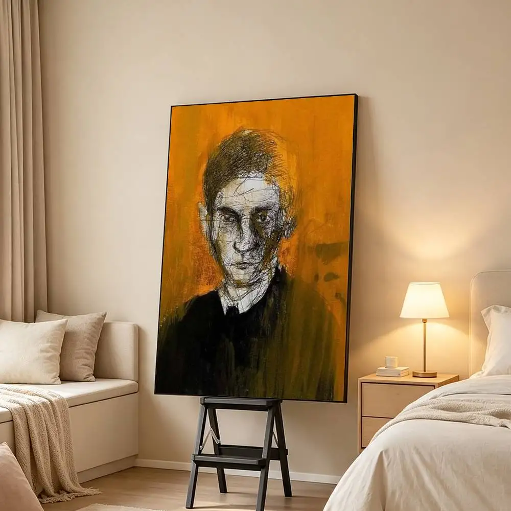 Abstract Surreal Franz K-Kafka Poster High Quality Dorm Living Room Aesthetic Wall Decoration Painting Stickers Gift