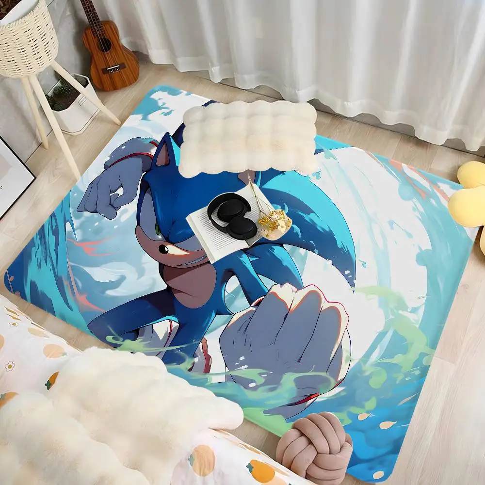 S-Sonics Cartoon Floor Mat Retro Multiple Choice Living Room Kitchen Rug Non-Slip Modern Home Decor