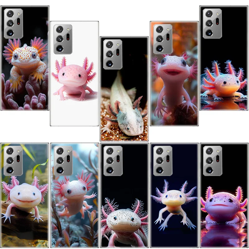

Smiling Salamander Phone Case for Samsung A17 A37 A57 A07 A16 A26 A36 A56 A05S A15 A25 A35 A55 Galaxy A03 A13 A23 A33 A53 A50S A