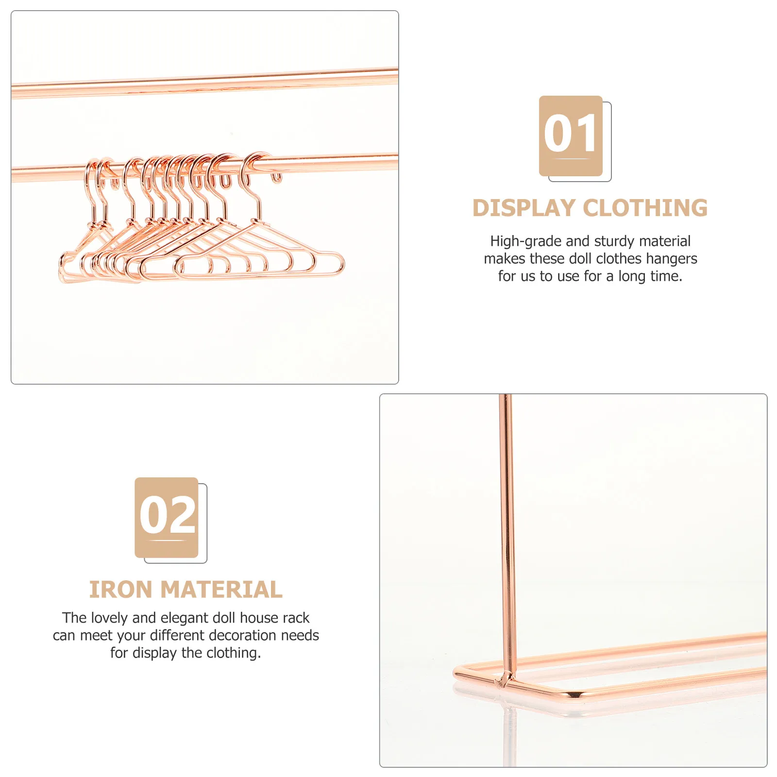 

Набор миниатюрных вешалок для одежды: высококачественные металлические вешалки для организации хранения мелких вещей, аккуратного хранения, декора детских комнат и школ