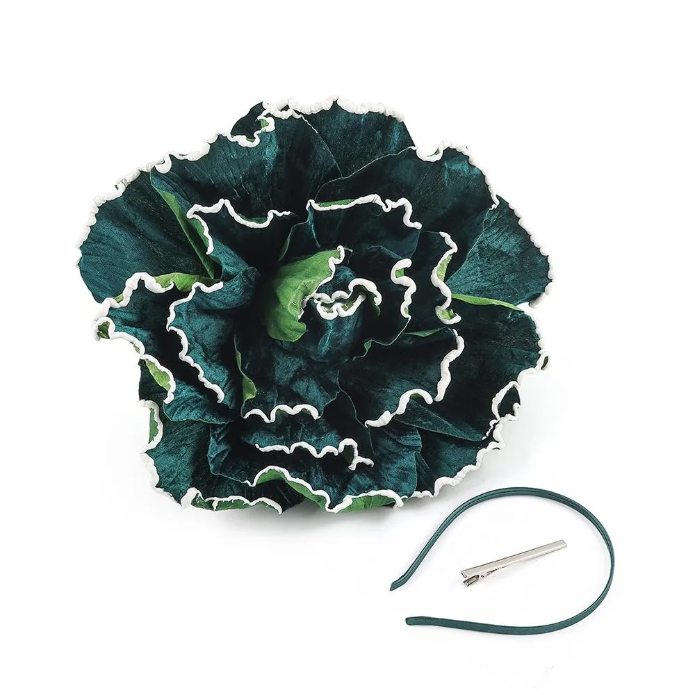 

Новый эффектный головной убор с цветами-розами для невест, выпускных вечеров и праздников, аксессуар для волос для женщин