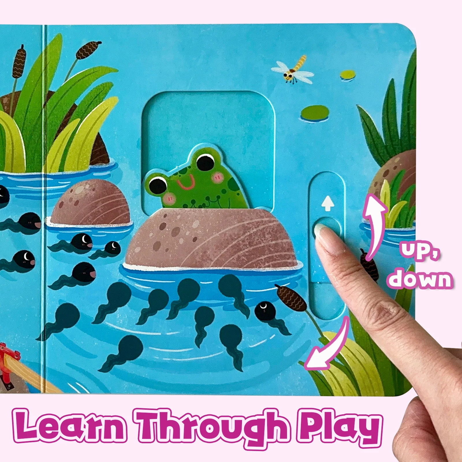 Whose Baby? Interactive Matching Board Book for Kids, Animal Parent and Baby Learning, Thick Board Pages