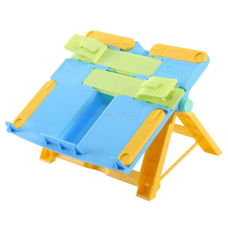 New Adjustable Reading Book Stand Portable Non-slip Metal Folding Textbooks Tablet Display Holder For Kids And Adults Book Stand