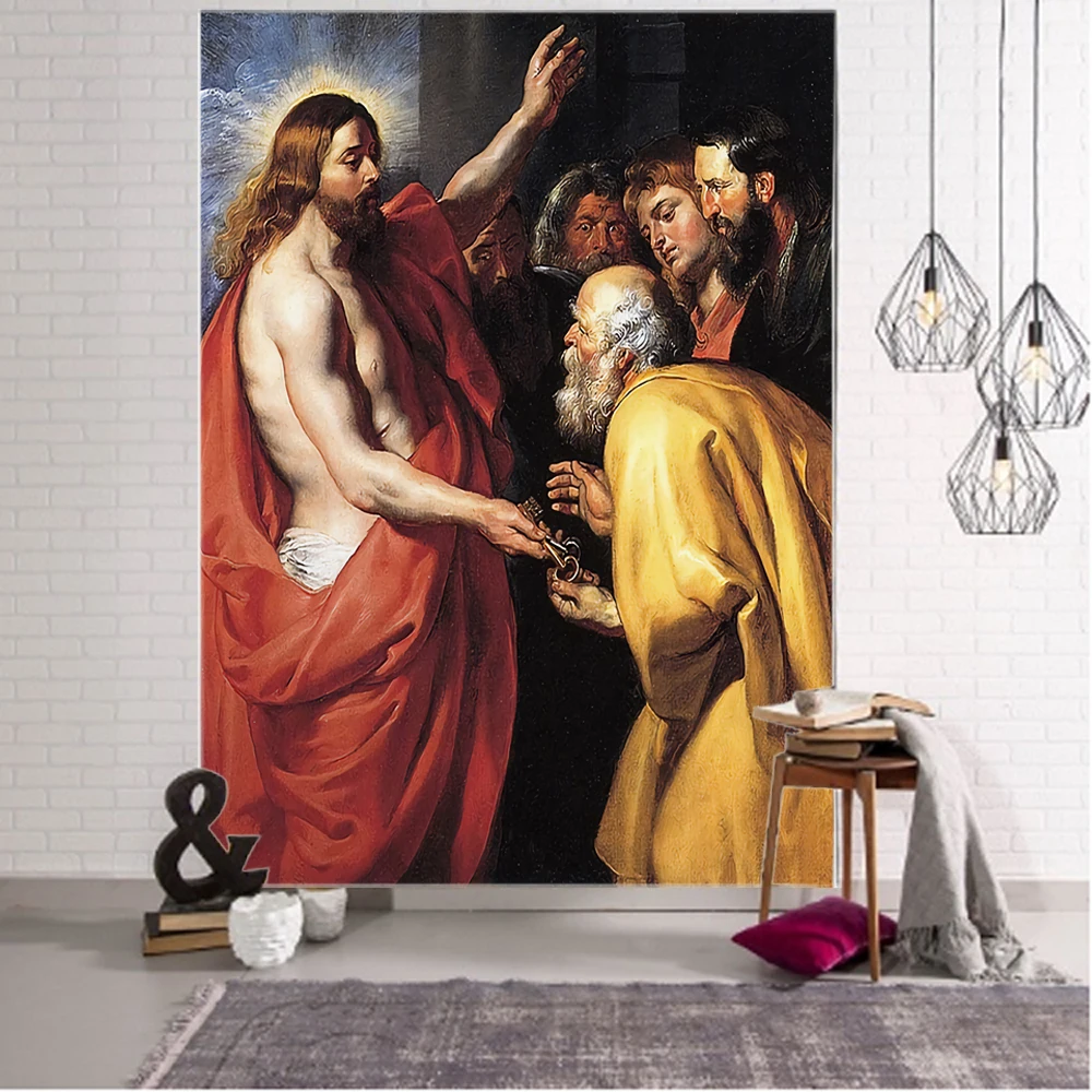 Jesus, cross, Jesus missionary background decoration tapestry, Son of God cross, Jesus background decoration tapestry