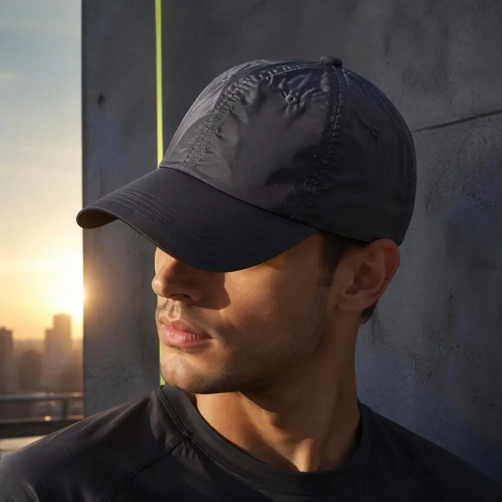 Quick Dry Sun Hat for Outdoor Sports Waterproof Baseball Cap Quick-dry Breathable Athletic Hat Adjustable for Men for Travel