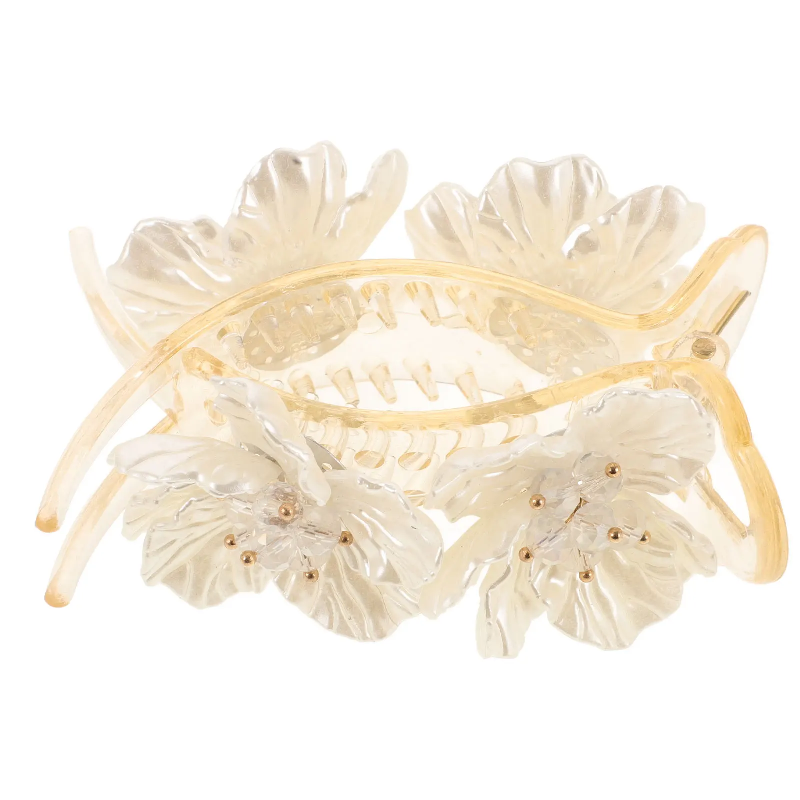 

Delicate Flower Hair Claw Clip Women Headpiece Decorative Accessory Exquisite Design Suitable for All Occasions
