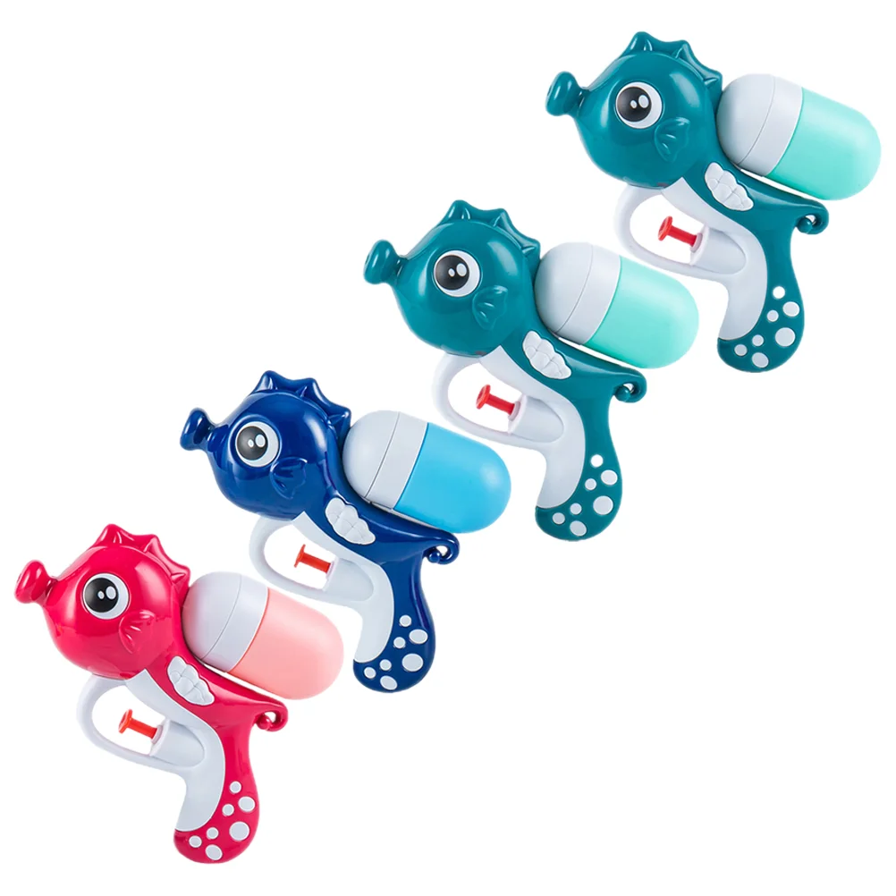 Arroseur de plage en plastique, accessoires de jouets résistants à l'usure, hippocampe, 4 pièces