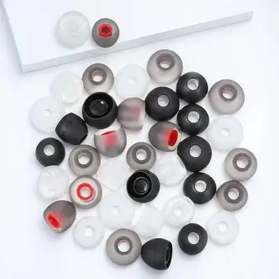 

36Pcs Silicone Ear Tips Replacement Earbud Caps for Noise Reduction Comfort Fit during Running Music Calls Gift