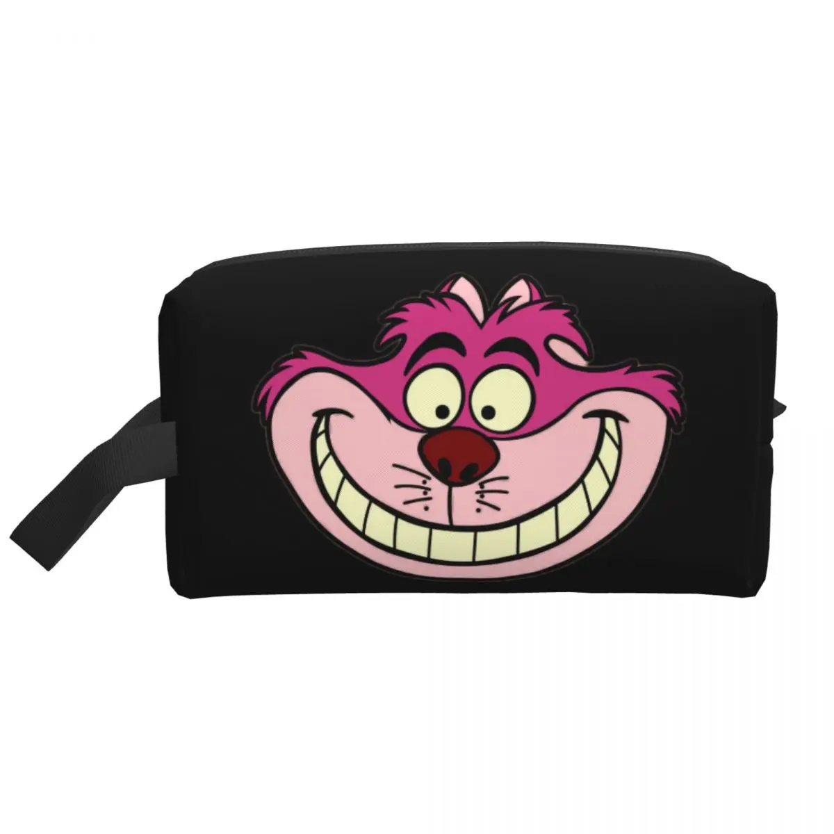 Custom Kawaii Cheshire Cat Travel Toiletry Bag for Women Animal Alice In Wonderland Makeup Cosmetic Bag Beauty Storage Dopp Kit