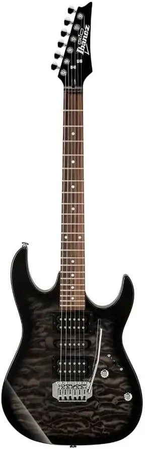 

GRX70QATKS GIO RX Electric Guitar (Transparent Black Sunburst)