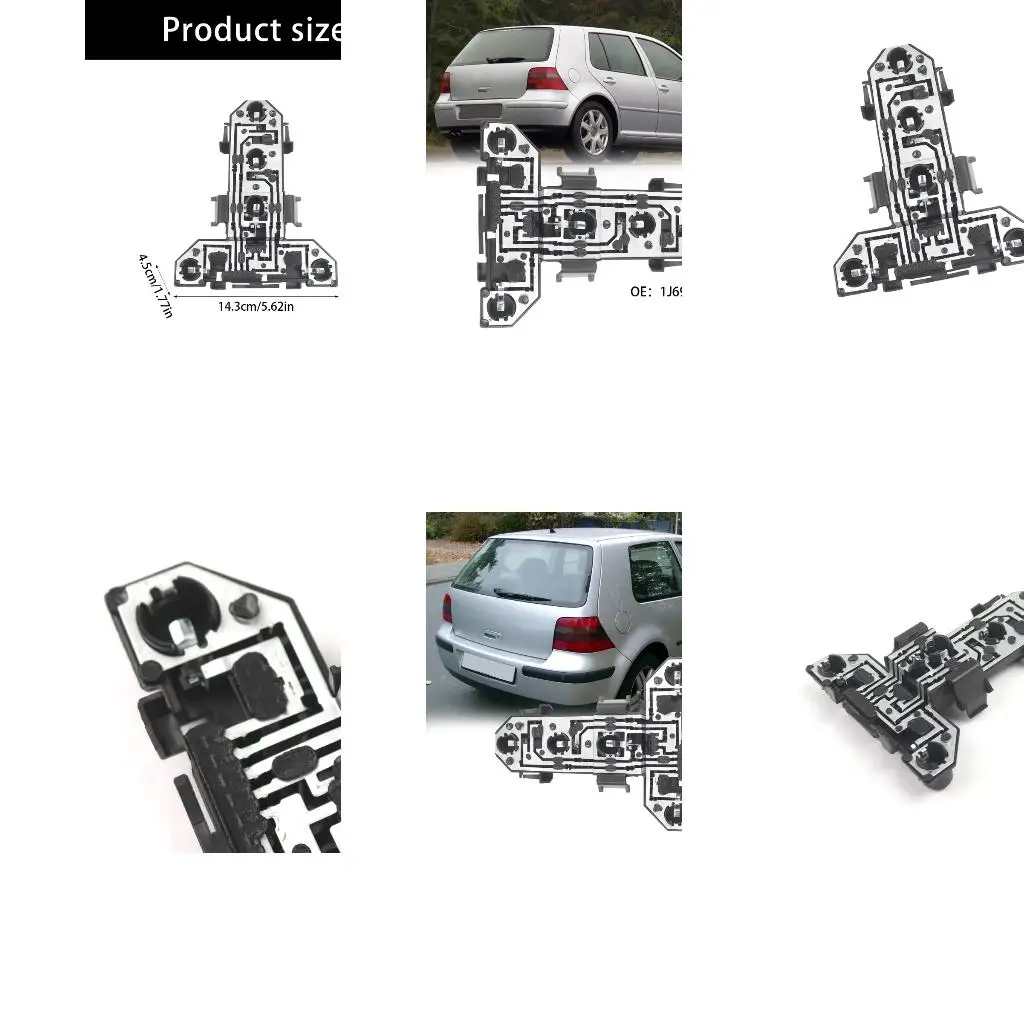 Rear Tail Light Circuit Board for Golf MK4 Hatchback 1998-2005, 1J6945257 Socket Board, No Bulbs Included for Rear Lamp Repair