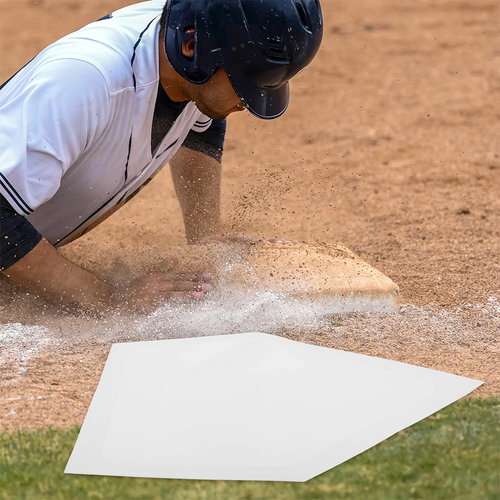 

2 Pcs Baseball Training Board Pitching Mat Mats Equipment Plates Home for White Marking Pads