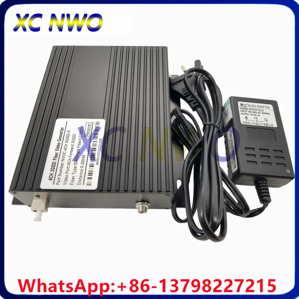4Ch Forward 3G SDI SM,Simplex, 3G BIDI LC 20KM, Connector,Euro Charger,Desk-TOP Fiber transceiver