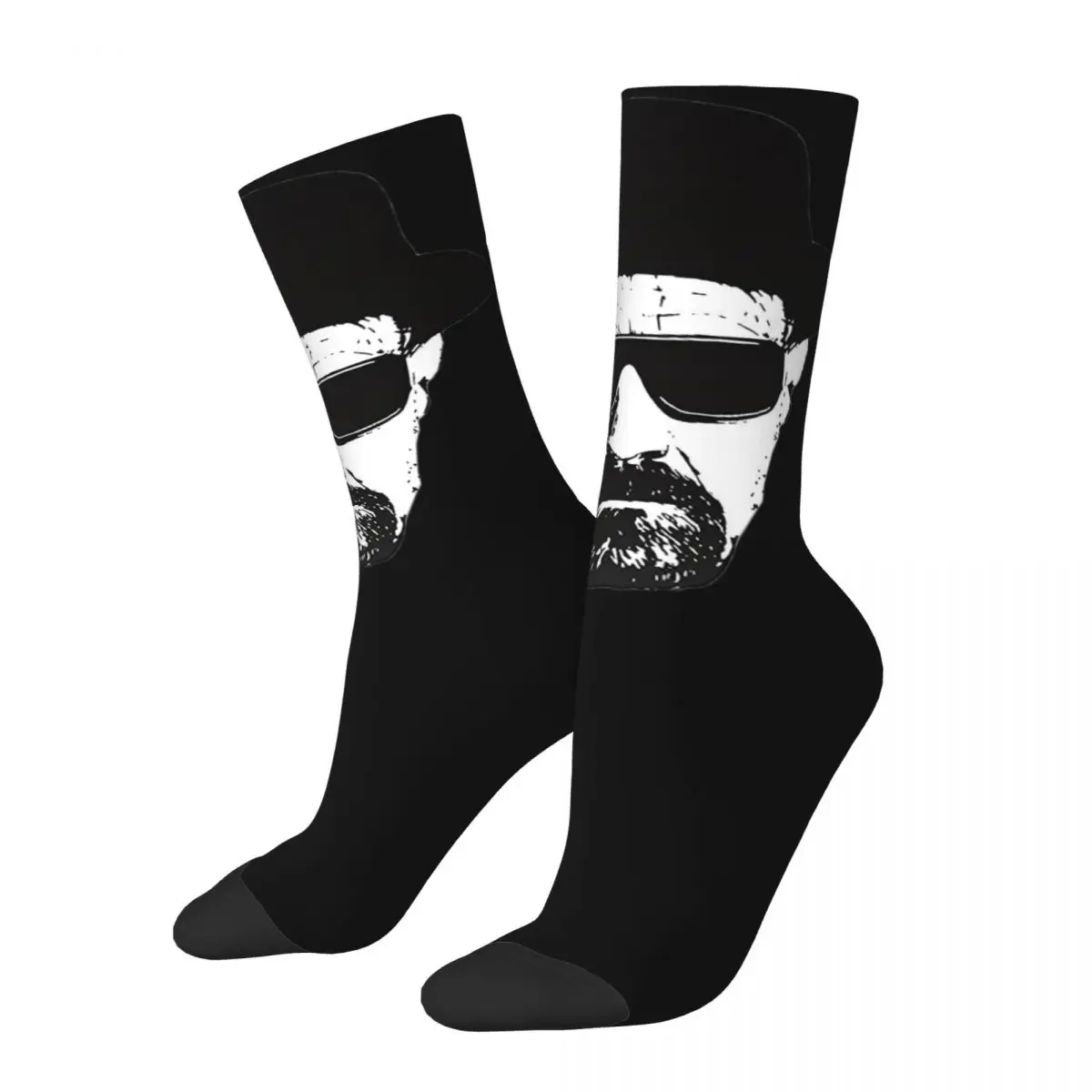 

Heisenberg Head Breaking Bad cosy Unisex Socks Hiking Happy Socks Street Style Crazy Sock