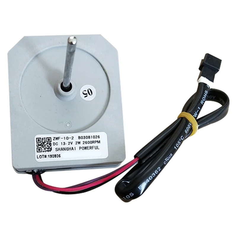 

Refrigerator DC Fan Motor ZWF-10-2 For Meiling Rongsheng Double Door Freezer Refrigerator Repair B03081032 DC13.2V 2W