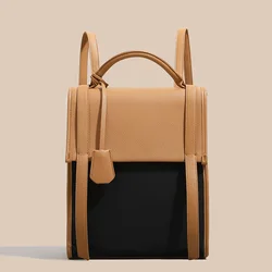 CFUN YA New women's Backpack 2024 Summer Trend Boho borsa da donna di grande capacità in morbida pelle College Girl zainetto Book Bag