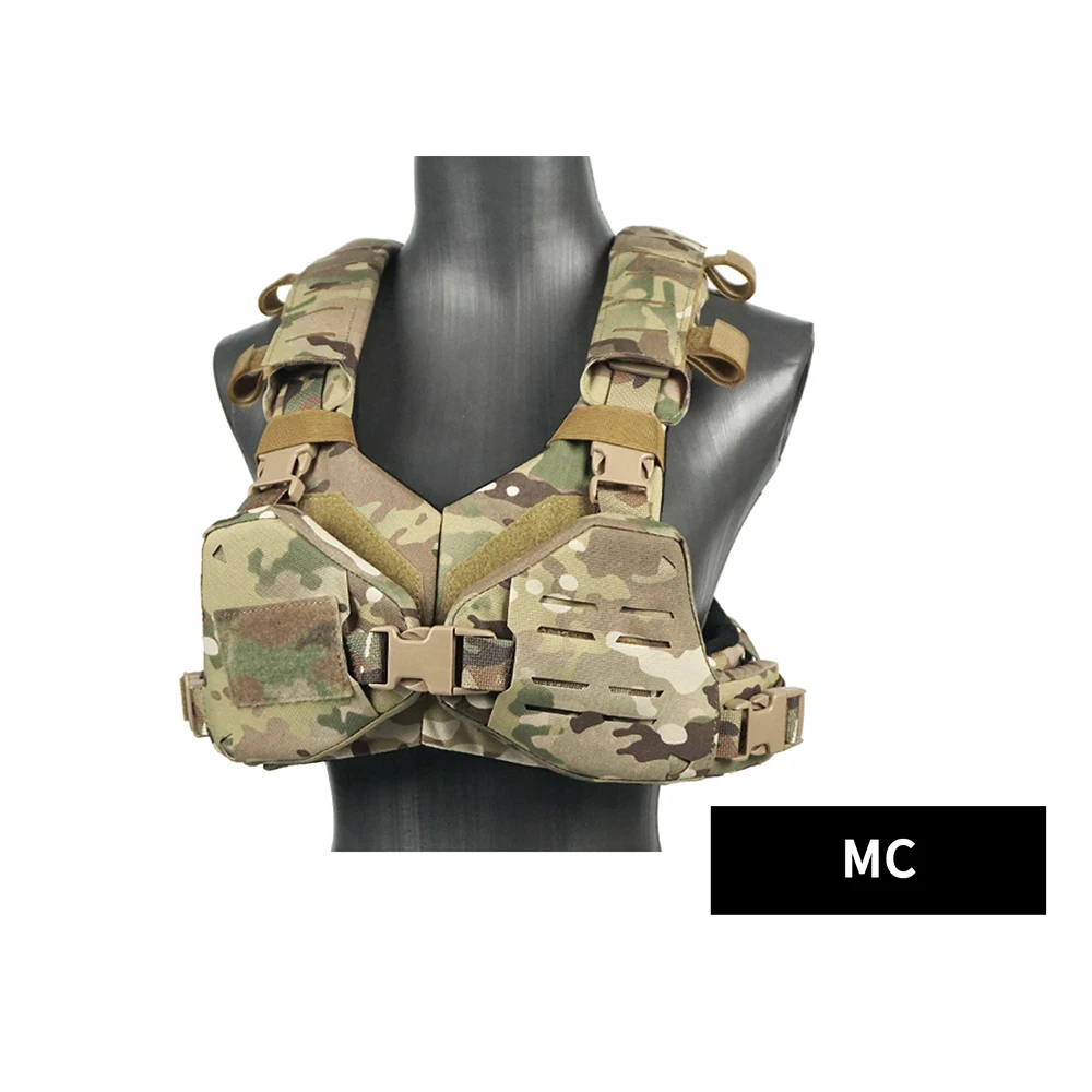 DMGear Chaleco táctico mujer con placas MOLLE ligero para exteriores