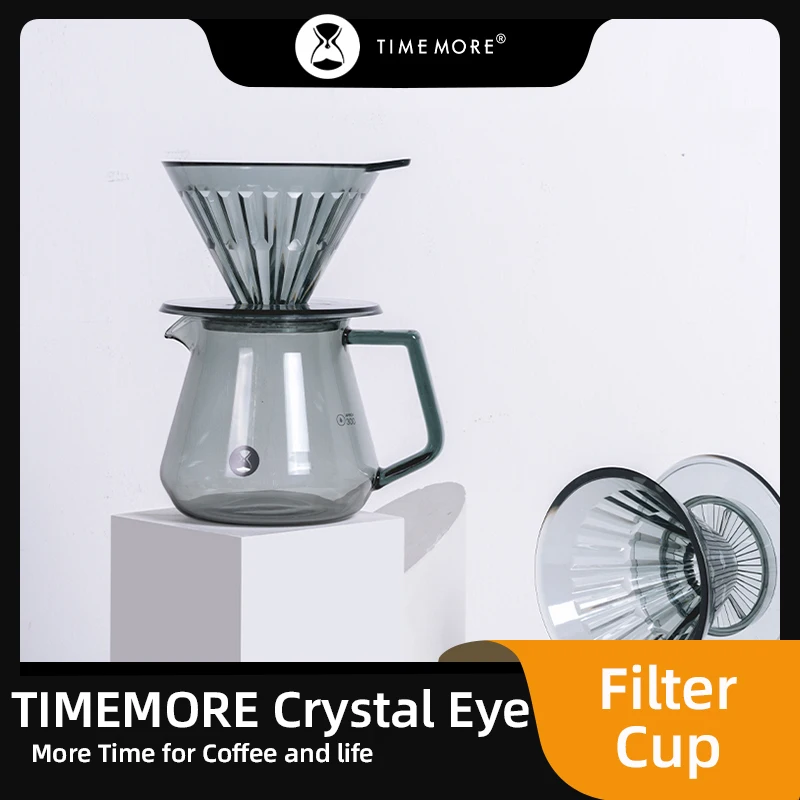 TIMEMORE Store Coffee Filters Reusable Portable Cup  Pc  By Hand Send 10 Pcs V-shaped Of Filter Paper