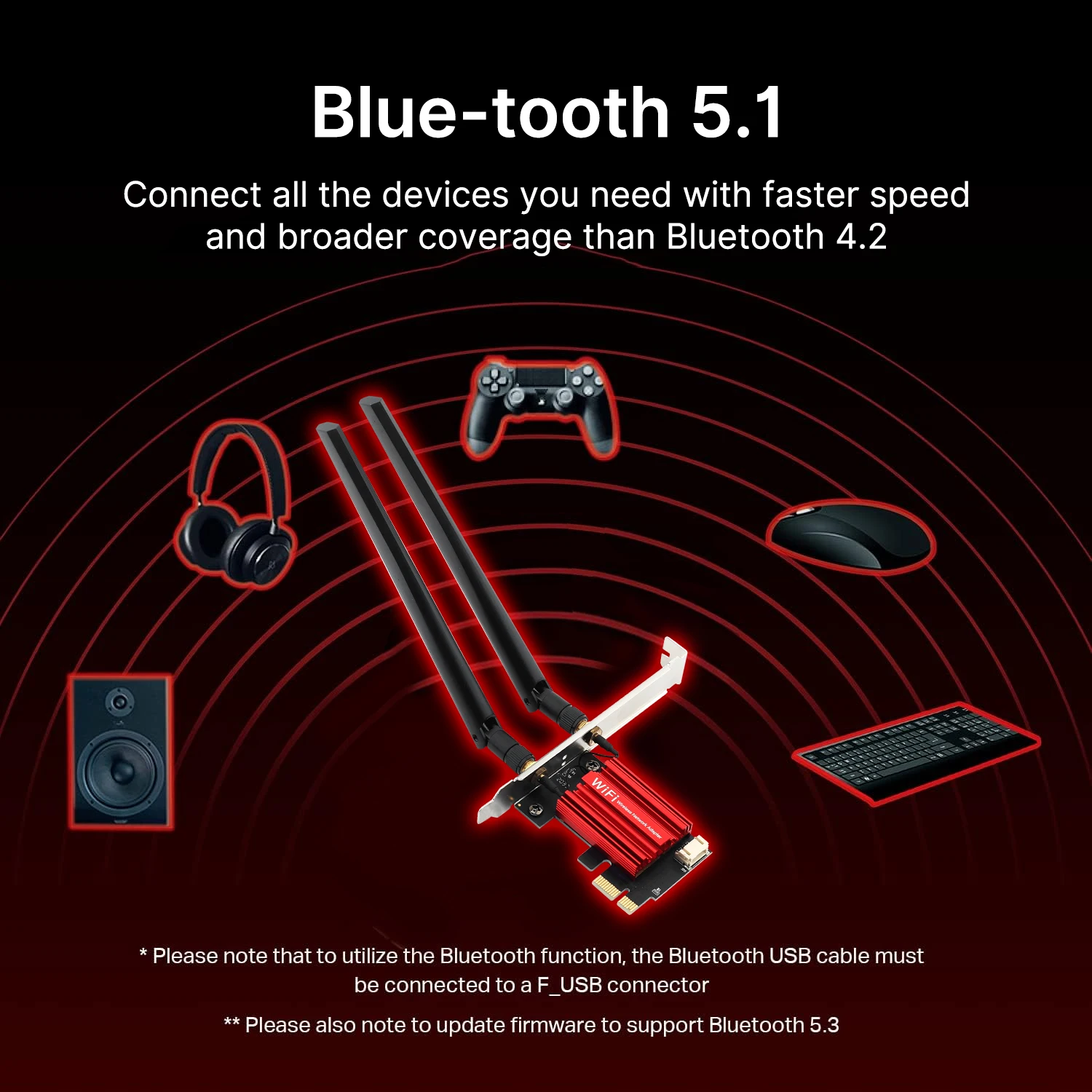 FENVI WiFi 5 AC1200 RTL8822CE PCIE WiFi محول ثنائي النطاق 2.4G/5 جيجا هرتز BT 5.1 802.11AC بطاقة الشبكة اللاسلكية للكمبيوتر ويندوز 10/11