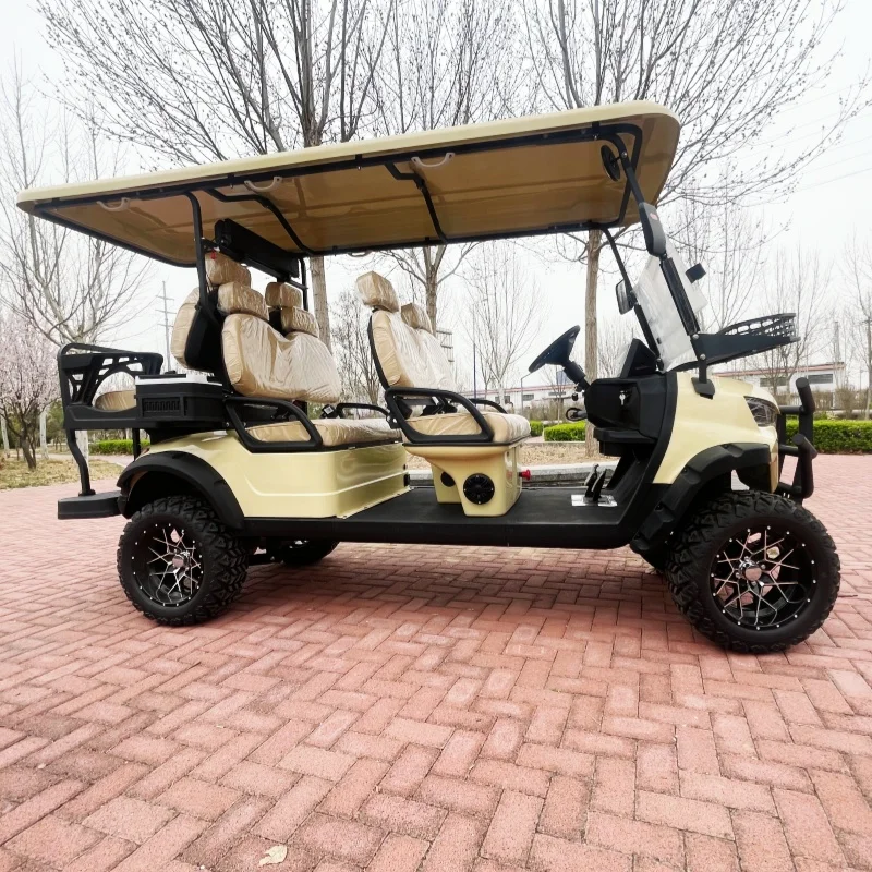 China Manufacturer Electric Golf Cart Easy To Operate Durable And Customizable Color 14-Inch Tires Seat With Headrest Sound Bar