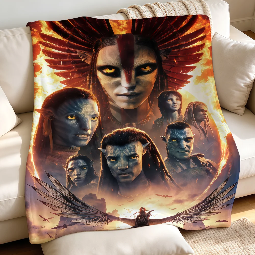 Film A-Avatar-S 3 Fire and Ash Blanket Warm Fuzzy Plush Throw Comfortable Skin Friendly Soft Sofa Living Room Bed Bedspread