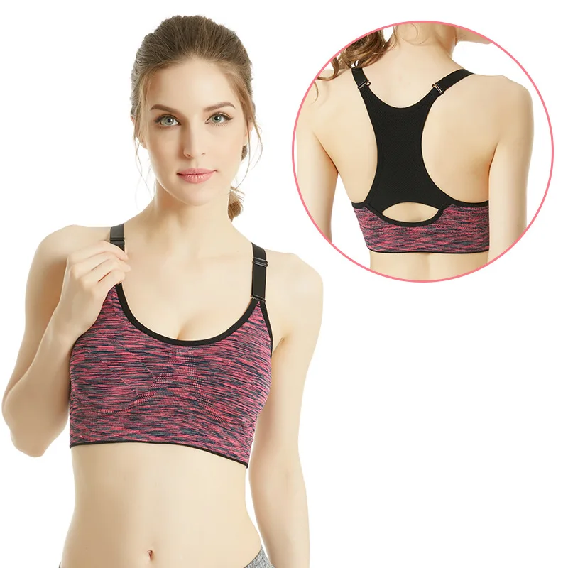 Nuovo reggiseno sportivo donna palestra Jogging Crop Top femminile Top Yoga Fitness gilet antiurto reggiseni sportivi per le donne Sujetadores Para