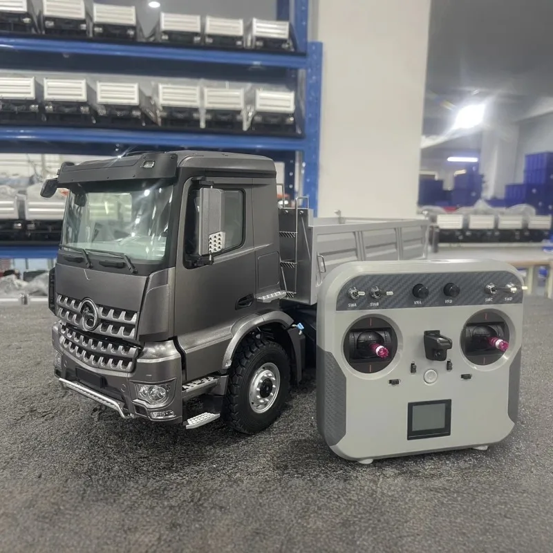 1/14 RC Electric Dump Truck 6x6 with Screw Lifting Two-Speed Shift Lighting and Sound Effects  RTR Remote Control Toy Car