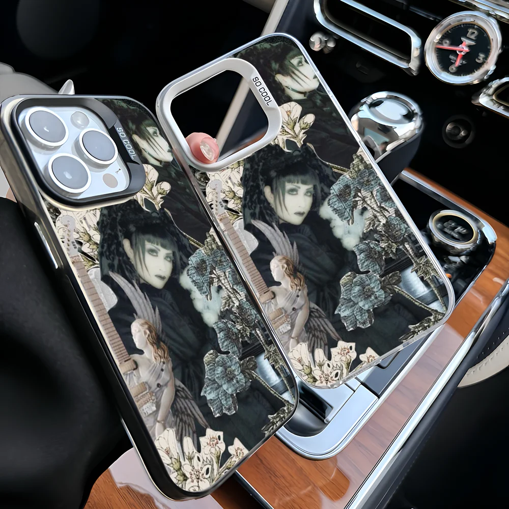 Epc Malice Mizer Rock Band Phone Case IMD Phone Case For IPhone 16 15 14 13 12 11 Pro Max Plus Color Silver Cover