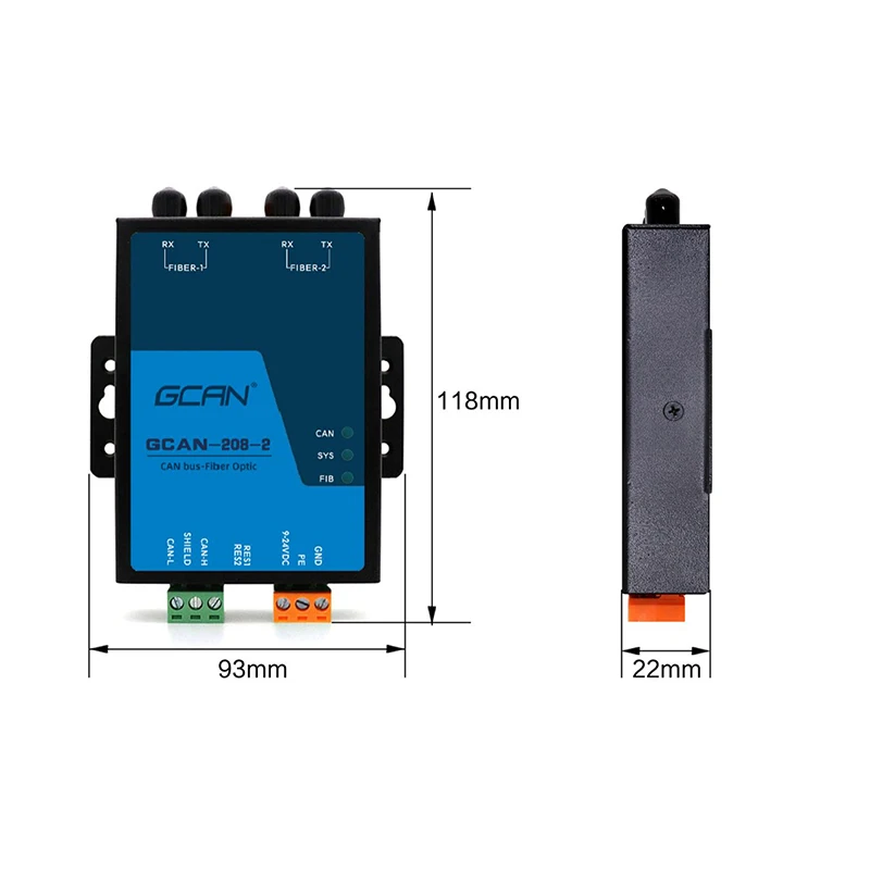 Imagem -06 - Can Bus to Fiber Optic Converter Ferramenta Poderosa para Análise de Dados Can-bus Suporta Desenvolvimento Secundário