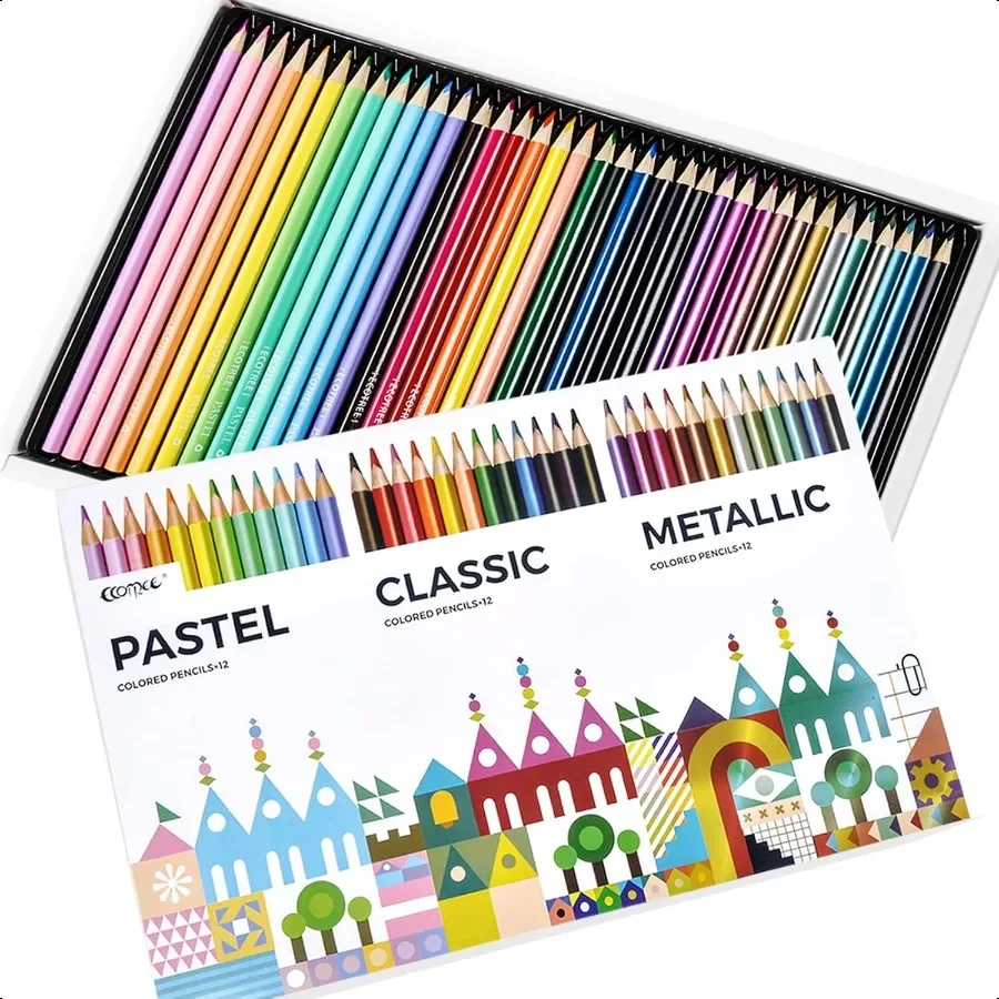 

Colored Pencils Drawing Pencils Colored Pencil for Adult Coloring Art plies for Coloring Drawing Shading 36 Count