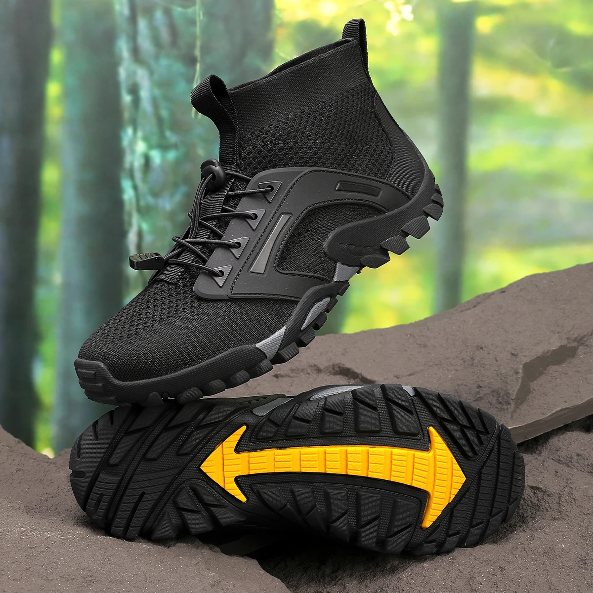 

Man Hiking Shoes Barefoot Water Shoes Women Outdoor Climbing Footwear High Elastic Breathable Unisex Sneakers Water Wading Shoes