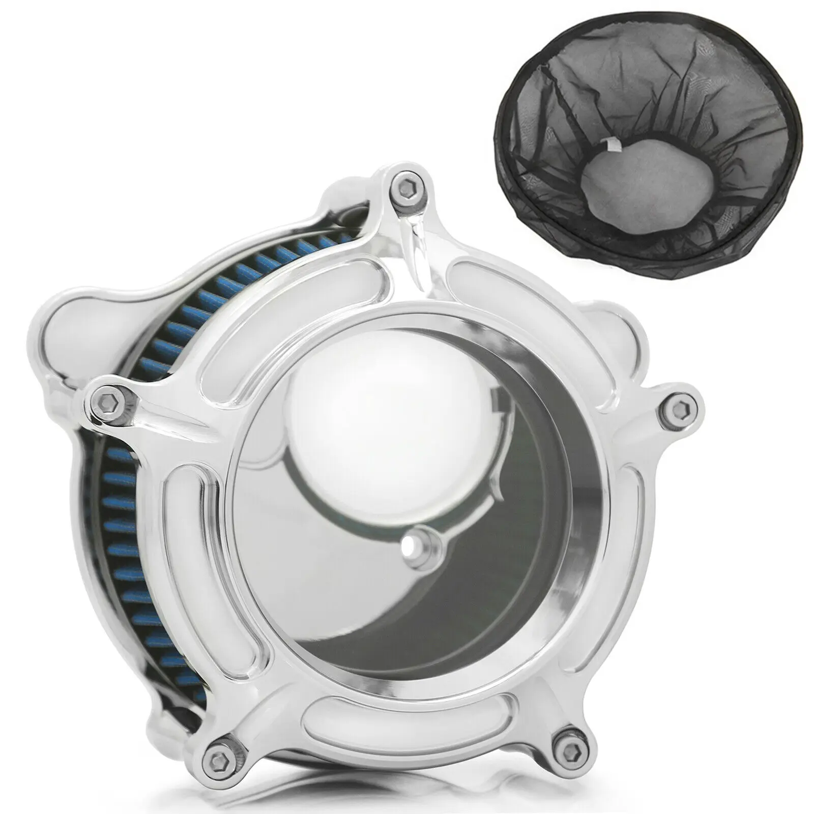 Motorcycle part  replacement Chromed Clarion Air Cleaner filters