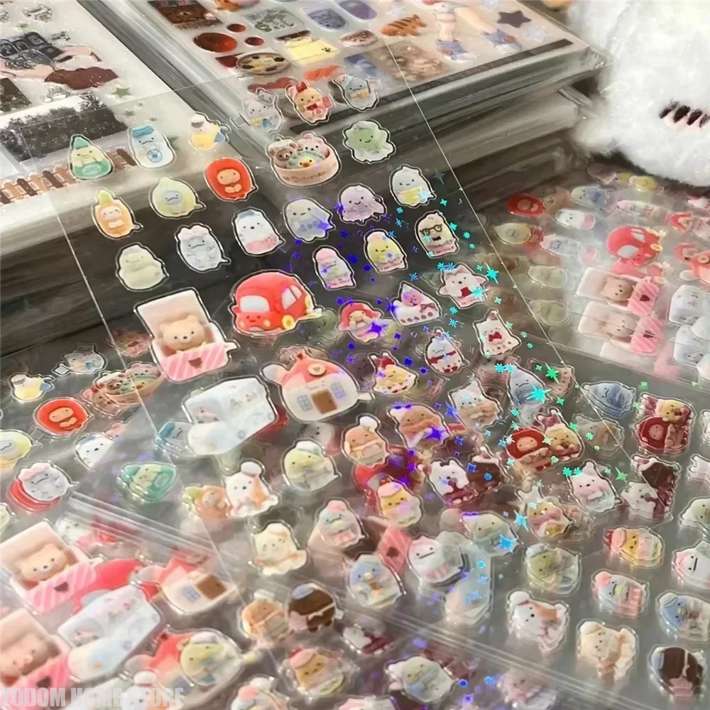 

20 шт. винтажные блестящие наклейки-прозрачные наклейки для скрапбукинга из ПЭТ для журналов и планировщиков