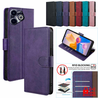 RFID Card Holder Wallet Cover For Infinix Hot 40 Pro hot 40i 30i Hot 30 Play NFC Book Style PU Leather Magnetic Phone Case Funda