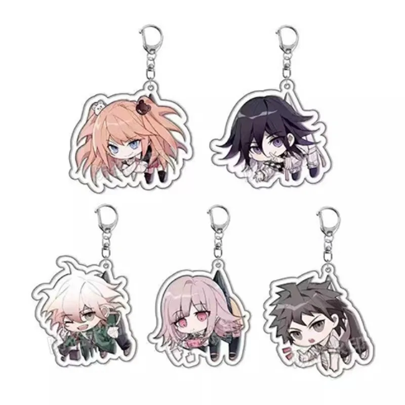 Naegi Makoto Kirigiri Kyoko Maizono Sayaka Mondo Owada Popular Anime Peripheral Acrylic Keychain Backpack Pendant Student Gifts